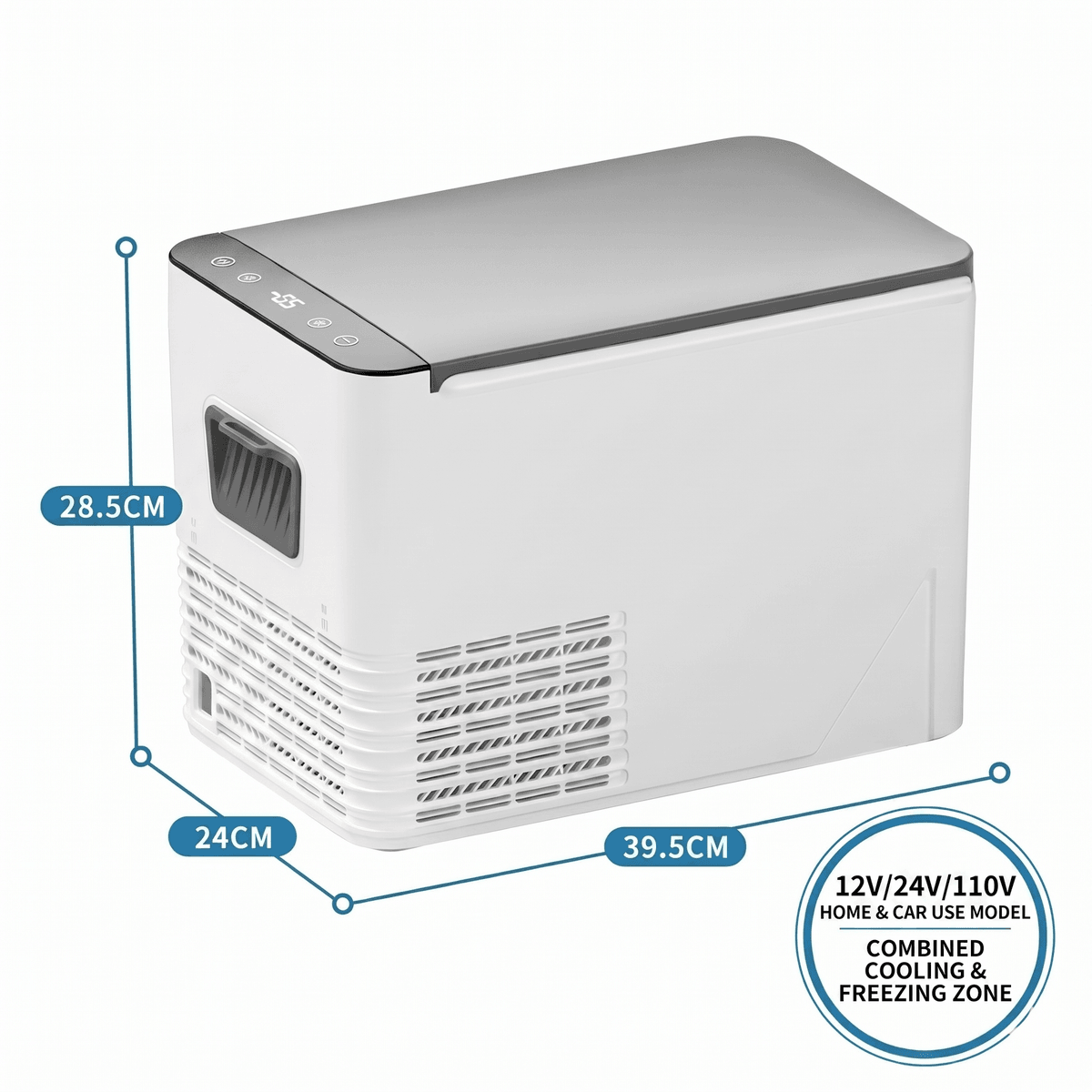 Compressor Car Refrigerator – -18°C Portable Freezer Cooler for Car, RV & Camping | Traverseon