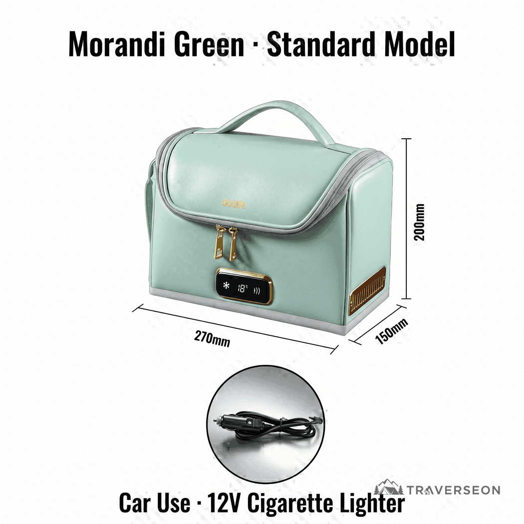 4L Mini Fridge for Car – 12V Portable Cooler & Warmer for Travel | Traverseon