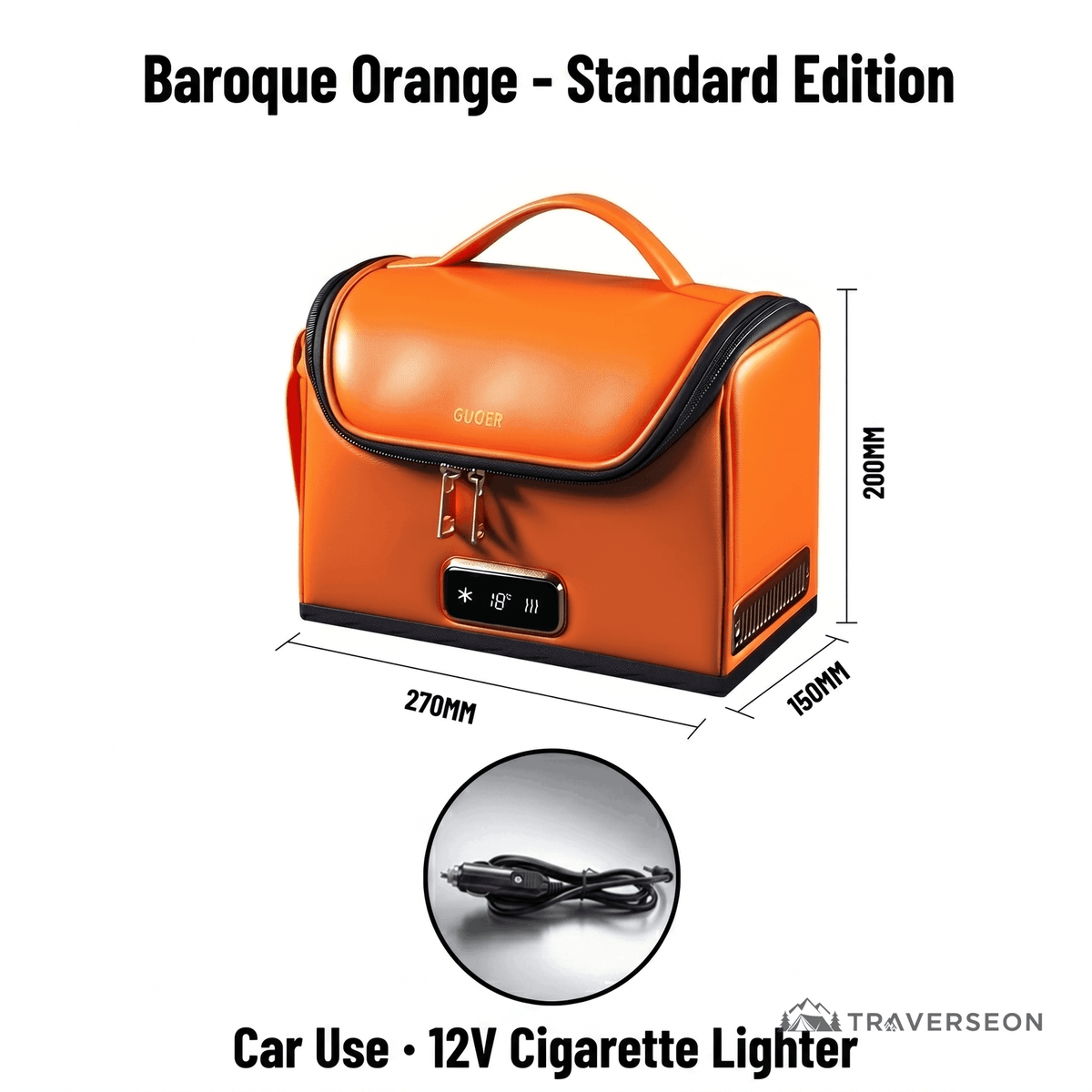 4L Mini Fridge for Car – 12V Portable Cooler & Warmer for Travel | Traverseon