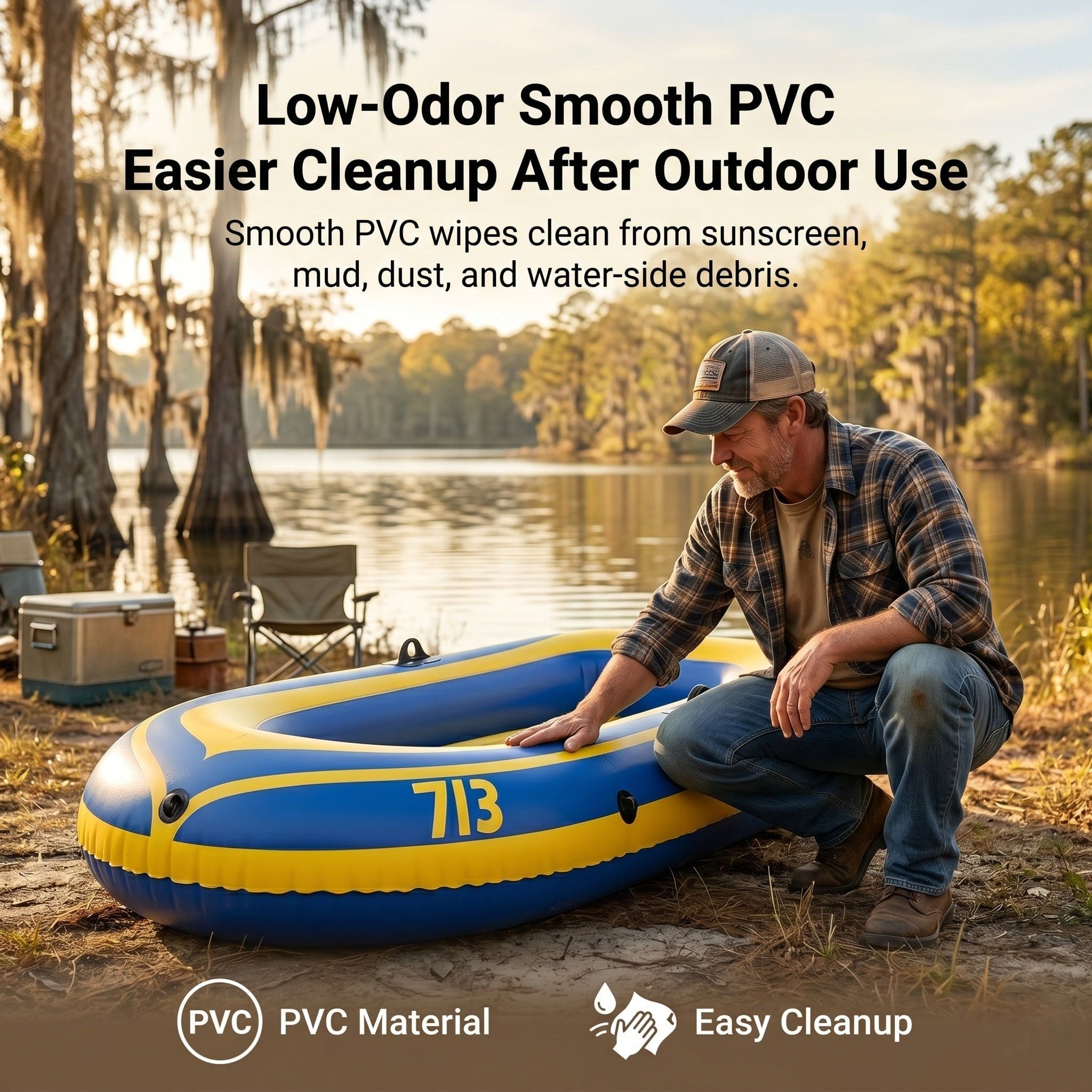 Traverseon SafeFloat 4-Chamber Inflatable Boat Set