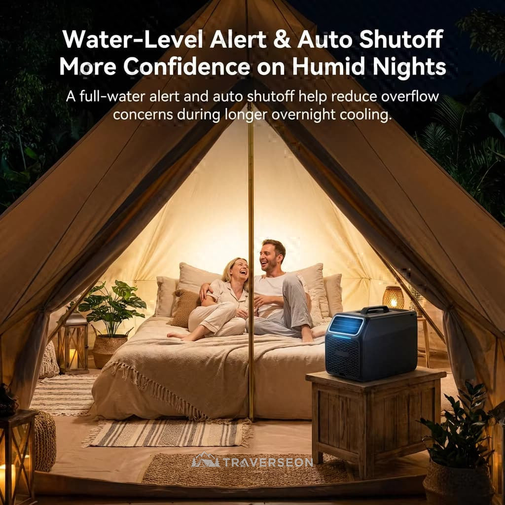 6100 BTU Max Portable Tent Air Conditioner – 110V Camping AC for Tents & RVs | Traverseon