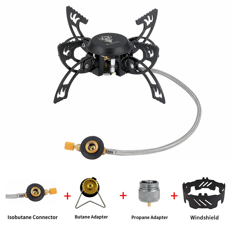 Traverseon Gas Camping Stove – 3800W Portable Windproof Outdoor Burner