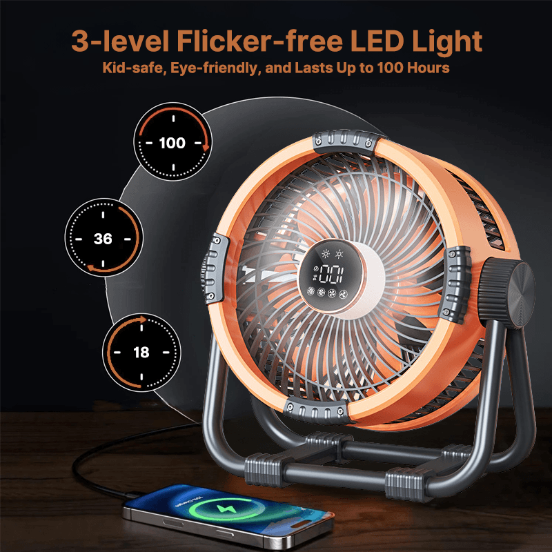 Traverseon 20000mAh Cordless Outdoor Fan