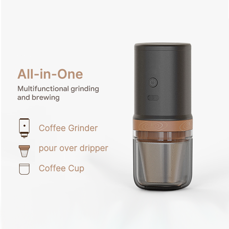 Traverseon BrewMate 25 Portable All-in-One Coffee Grinder and Brewer