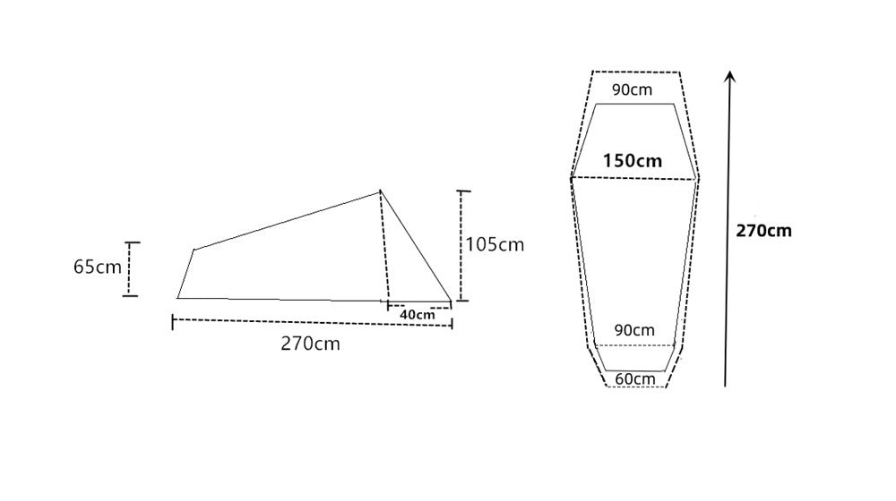 AeroDuo 2P Ultralight Tunnel Tent — 1.58 kg Compact Shelter