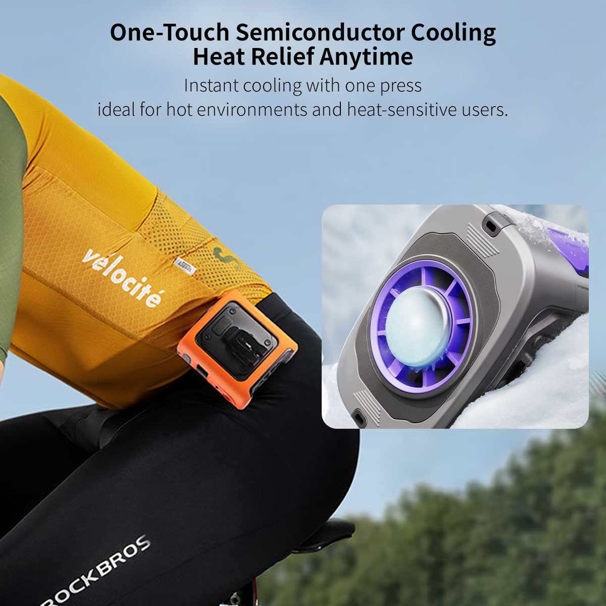 Semiconductor Cooling Waist Fan – 8000mAh Wearable Portable Fan | Traverseon
