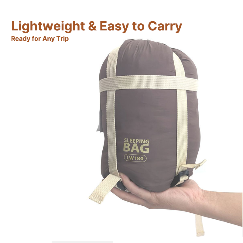 Traverseon 1P All-Season Ultralight Washable Envelope Sleeping Bag