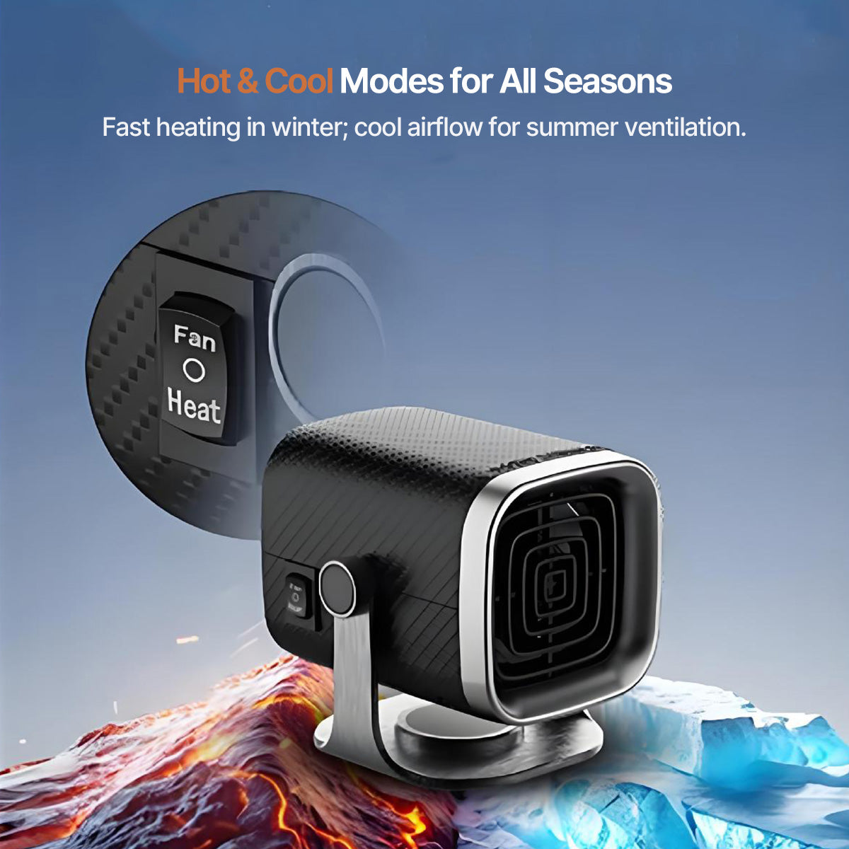 Car Heater 12V/24V Portable β Fast Heating Defroster for Cars | Traverseon