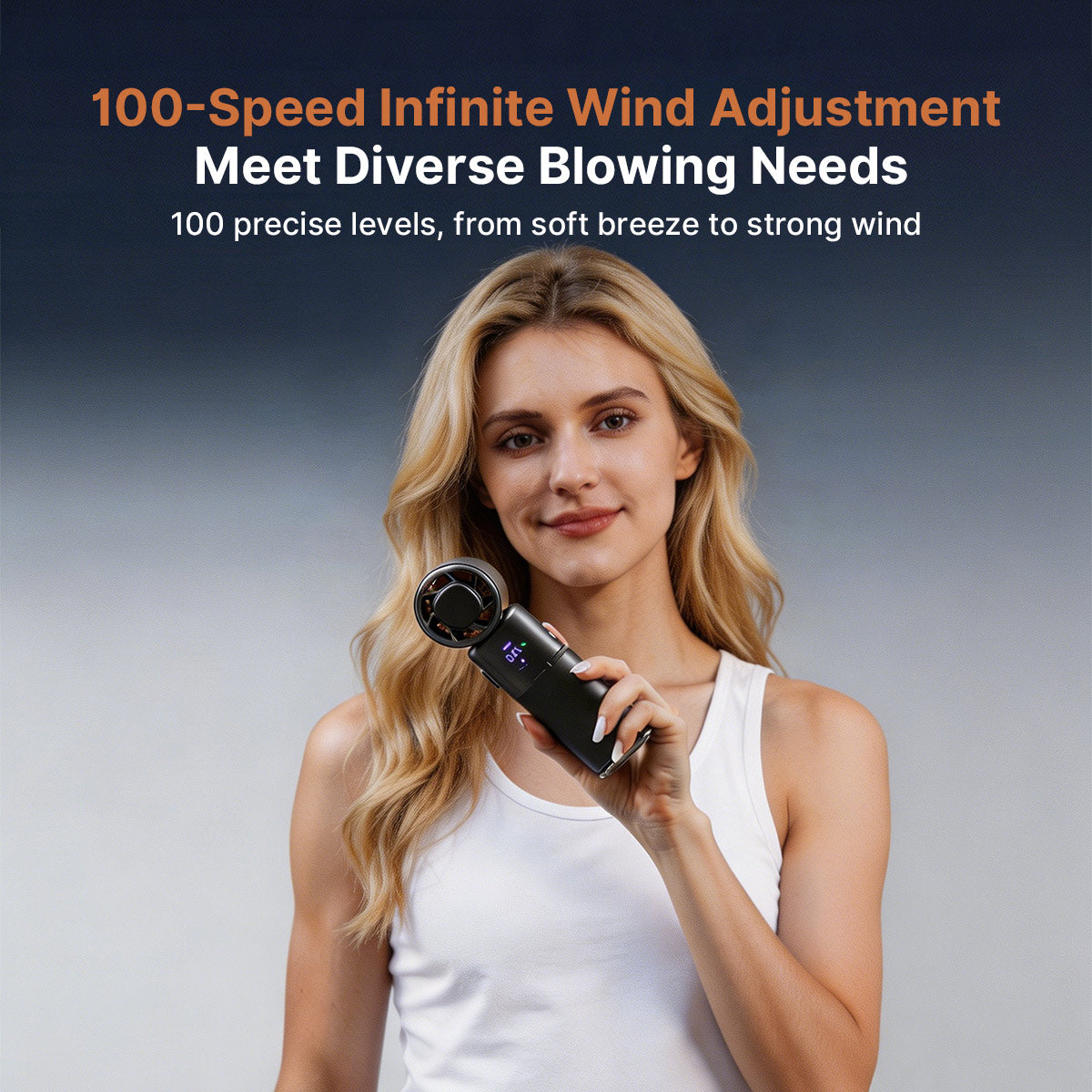 TEC Cooling Handheld Fan – 9000mAh Rechargeable Portable Fan | Traverseon