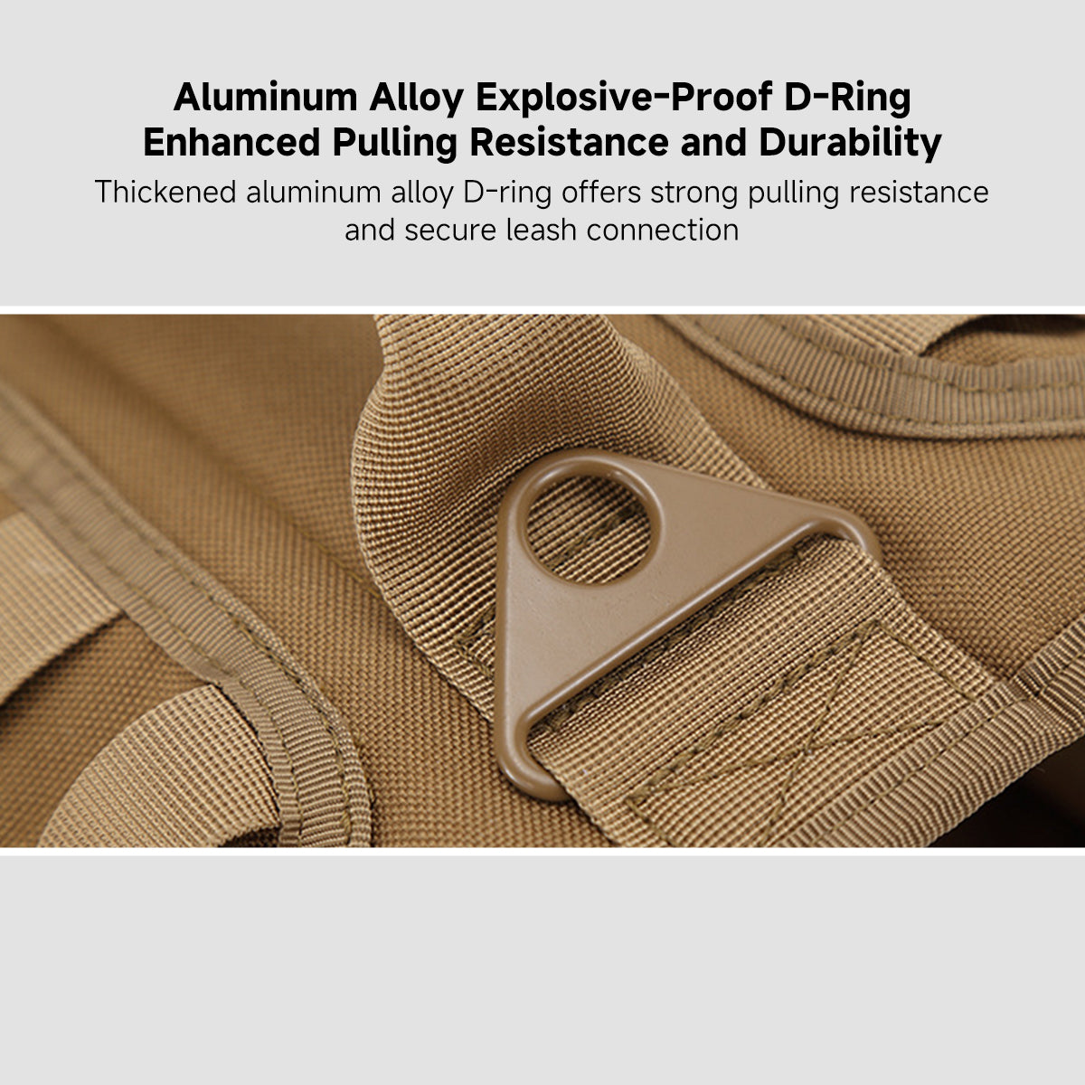 Tactical No-Pull Dog Harness Vest (Medium/Large) - 1000D Nylon, Anti-Lunge for Training & Hiking | Traverseon