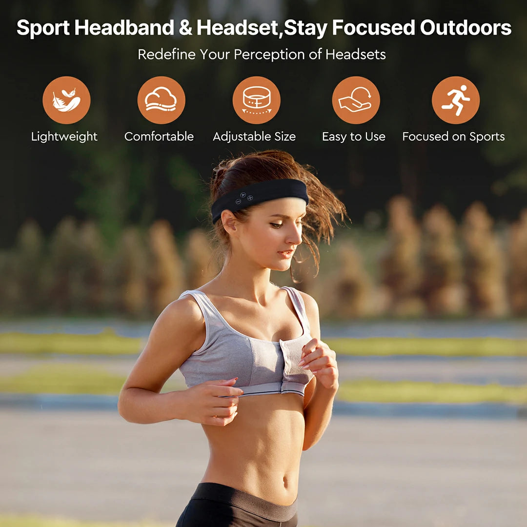 Breathable Sports Headband Headset