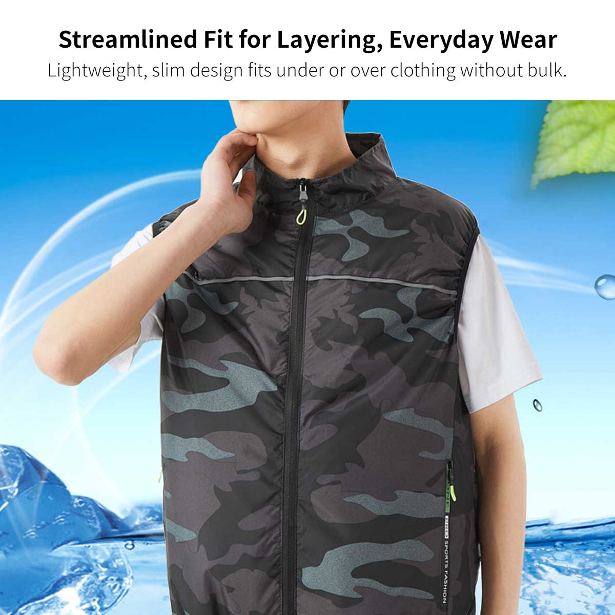 Cooling Fan Vest – USB Dual Fan Outdoor Work Cooling Gear | Traverseon