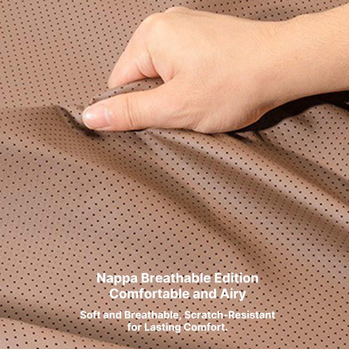 Breathable Napa Leather Car Seat Cover Full Set