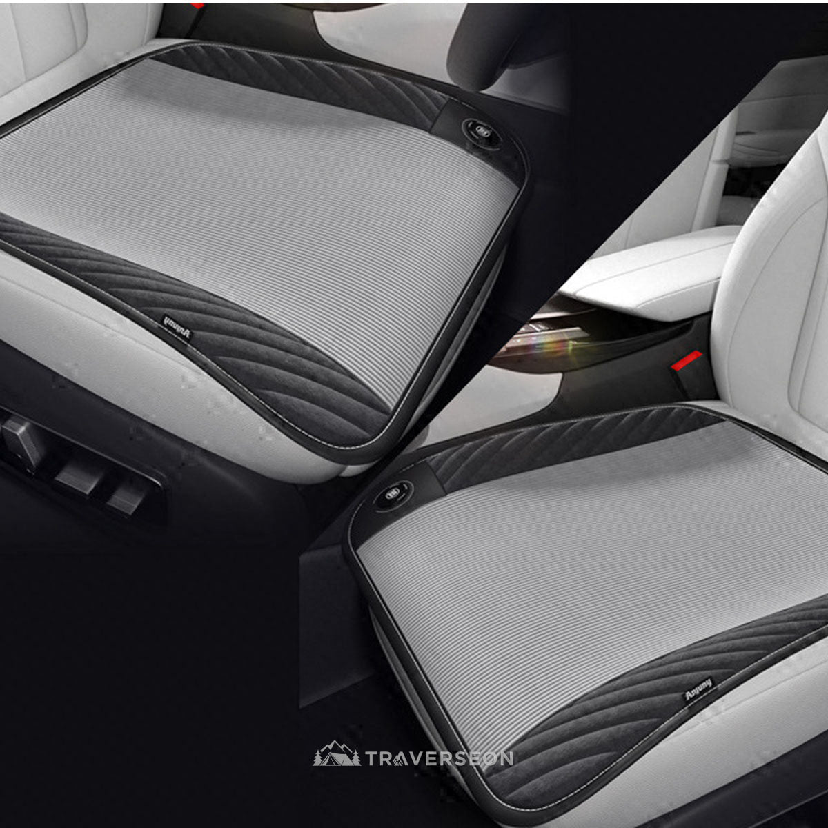 12V Electric Heated Car Seat Cushion – 3s Quick Heat, 45–65°C | Traverseon
