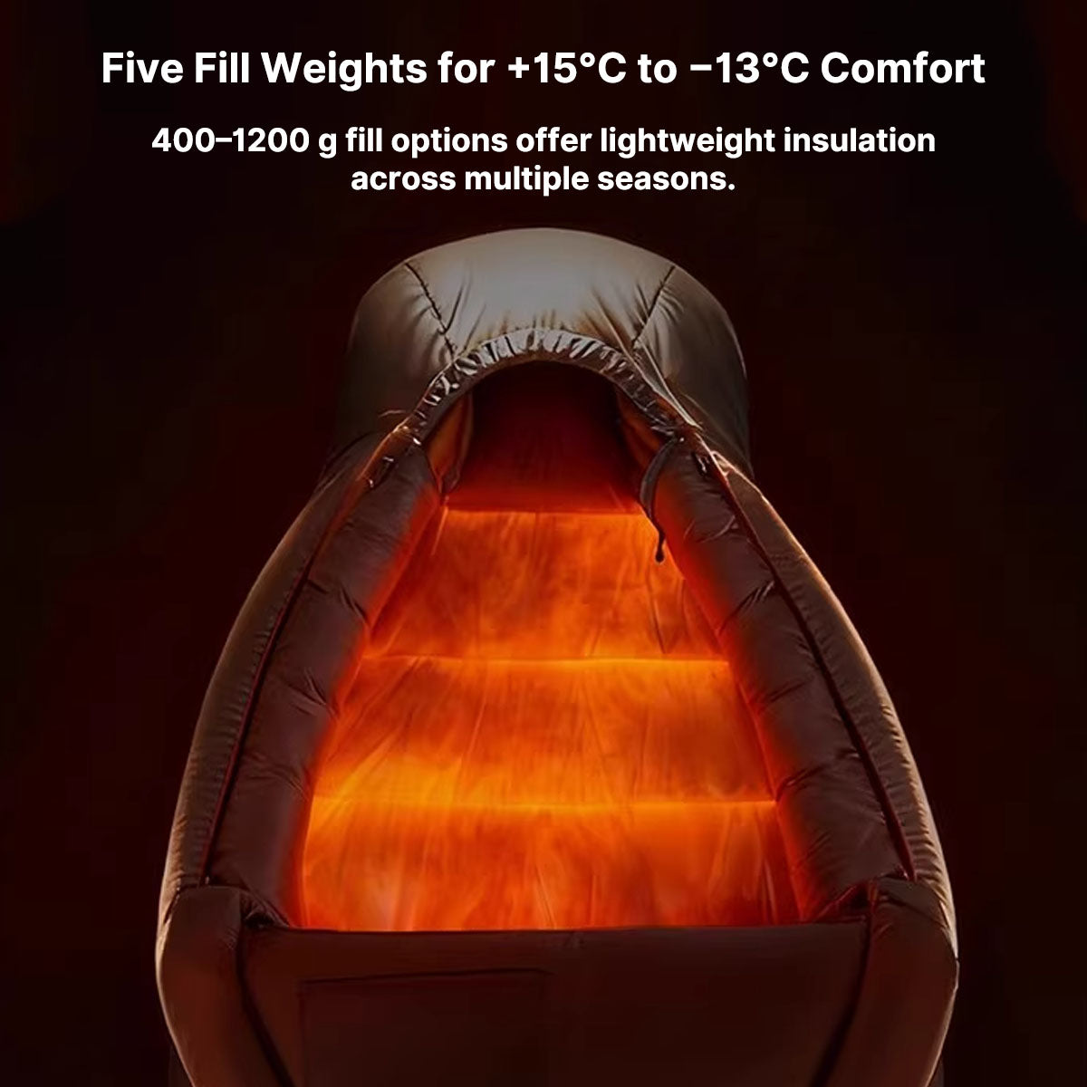 Down Mummy Sleeping Bag, -13°C Extreme Cold Weather Winter Bag | Traverseon