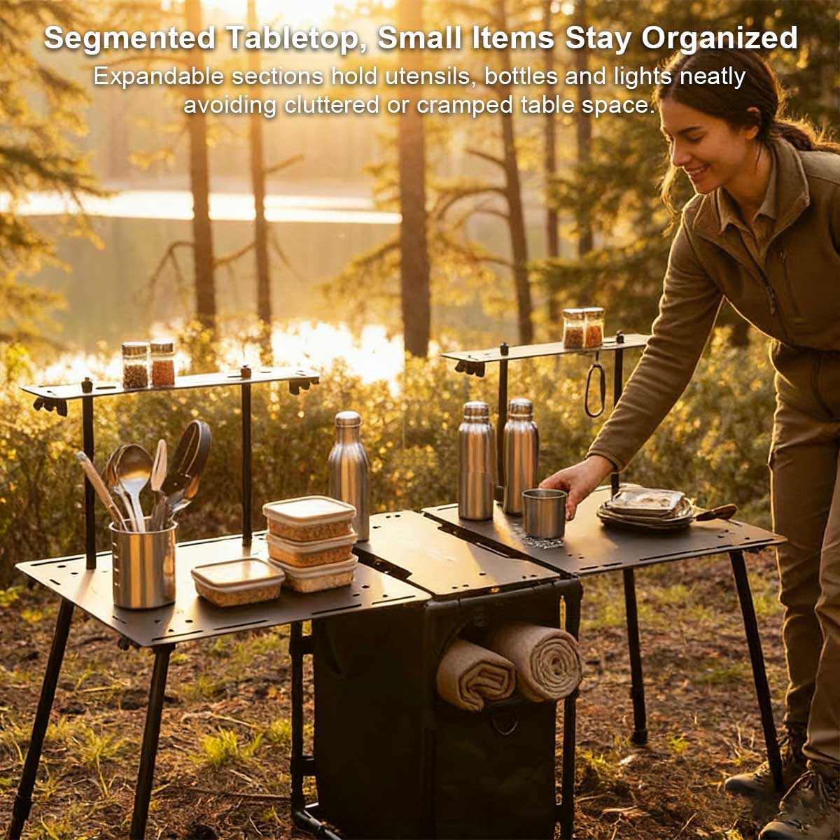 Camping Table – Folding Portable 30L Skeleton Tactical Bag 2-in-1 Outdoor | Traverseon