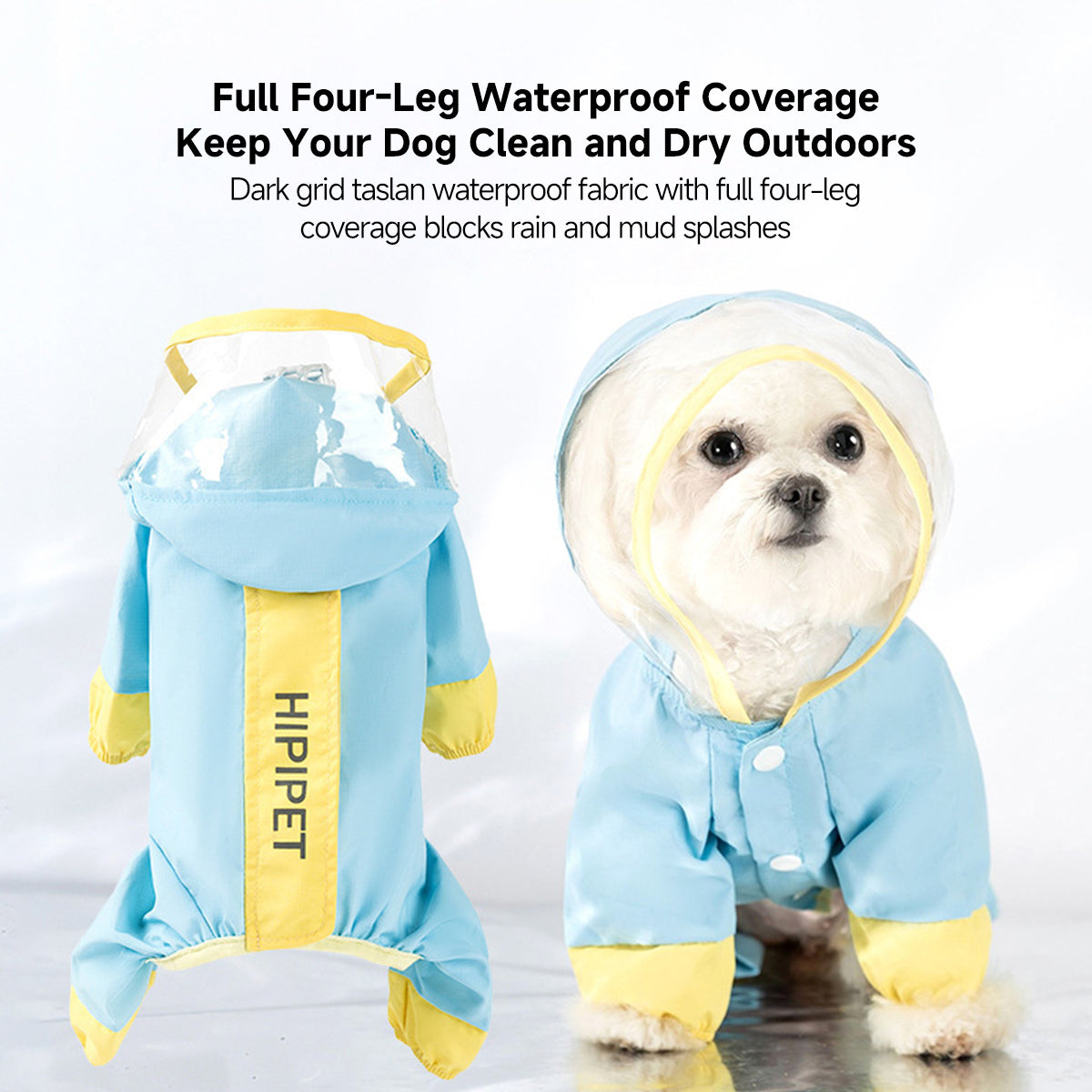 Reflective Dog Raincoat – Waterproof Full-Coverage with Leash Hole | Traverseon