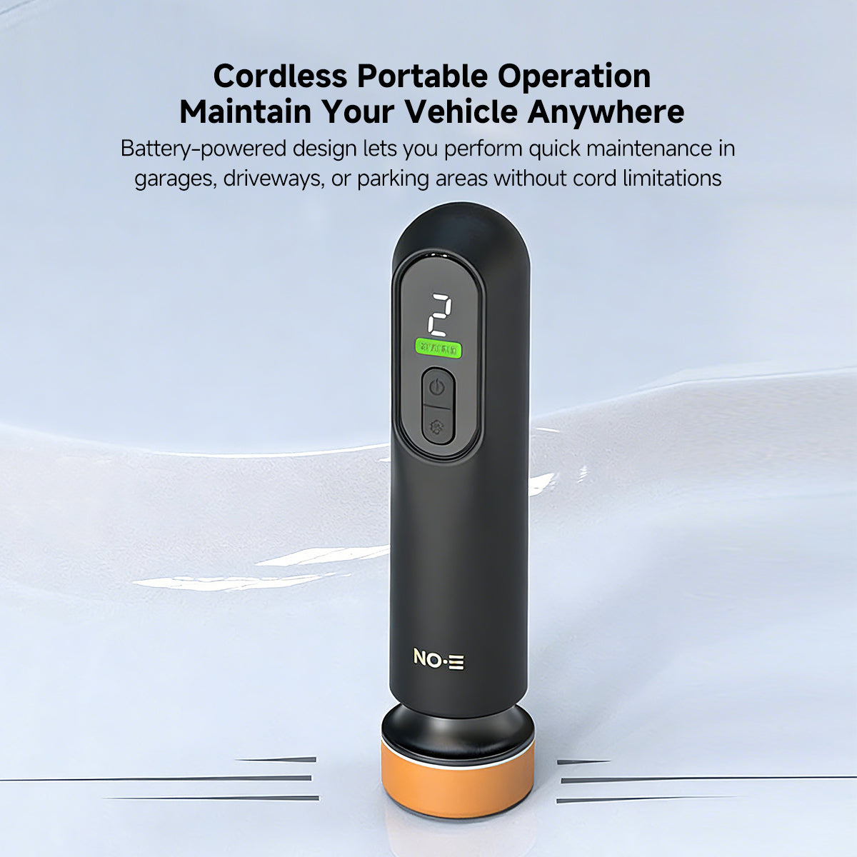 Cordless Car Polisher 3-Speed Mini Buffer Scratch Remover 2000mAh Rechargeable | Traverseon