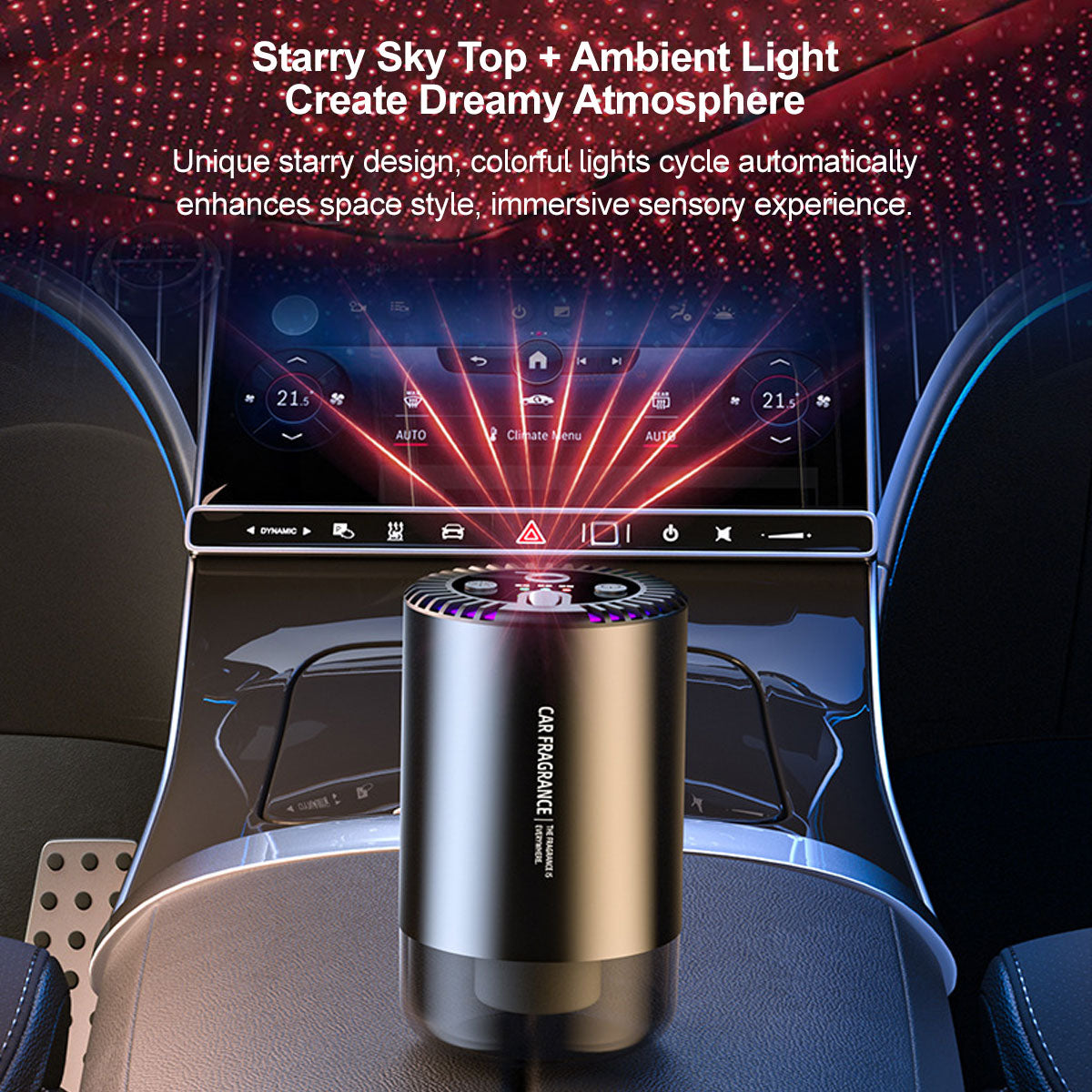 Starry Sky Aroma Diffuser β Dual Nano Atomizer, AI Auto Scent Control | Traverseon
