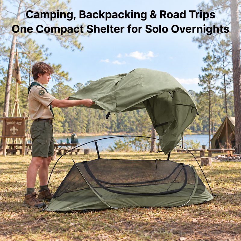 1-Person 3s Pop Up 1.5 kg/1.2kg Bivy Tent | Traverseon