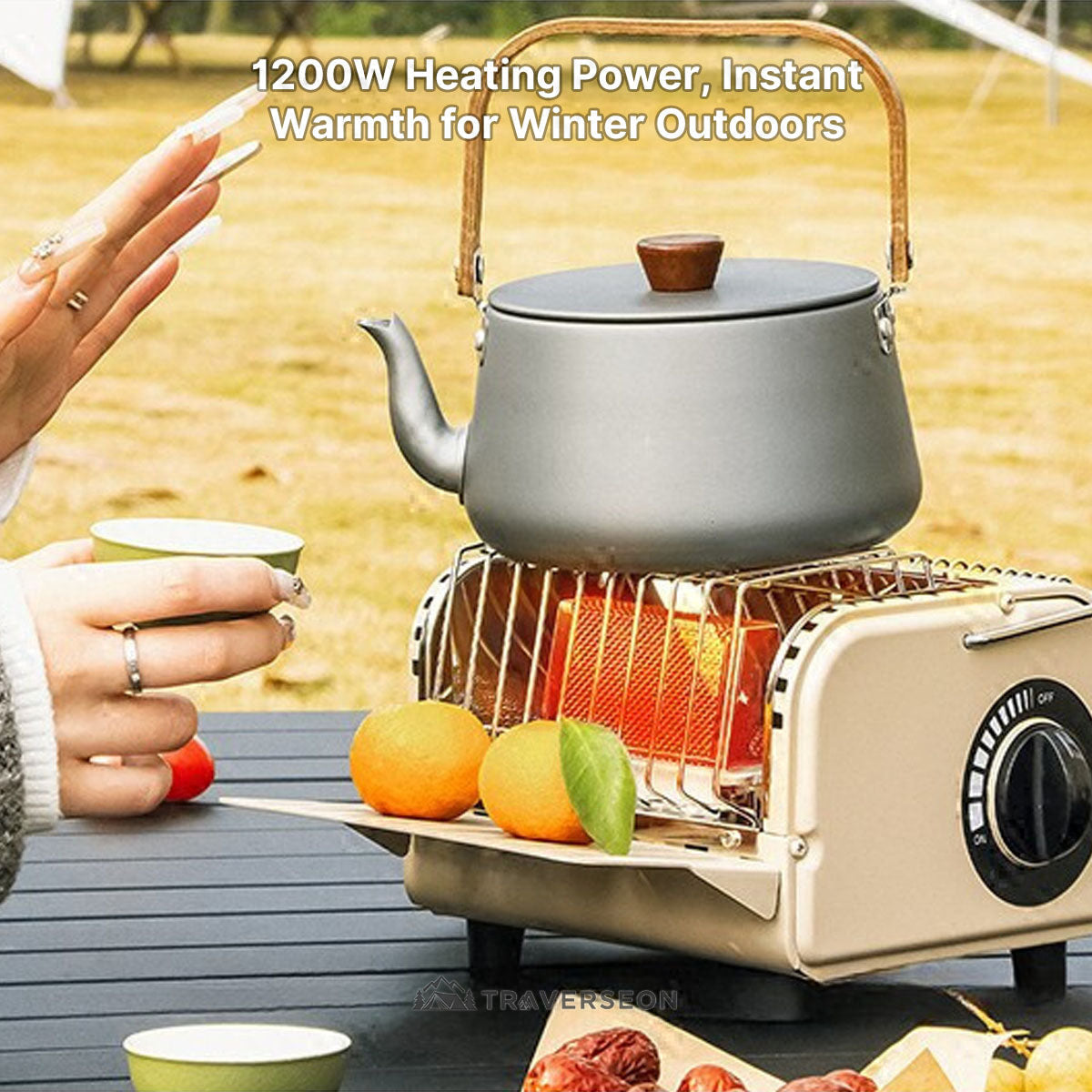 1200W Portable Butane Camping Heater & Warmer