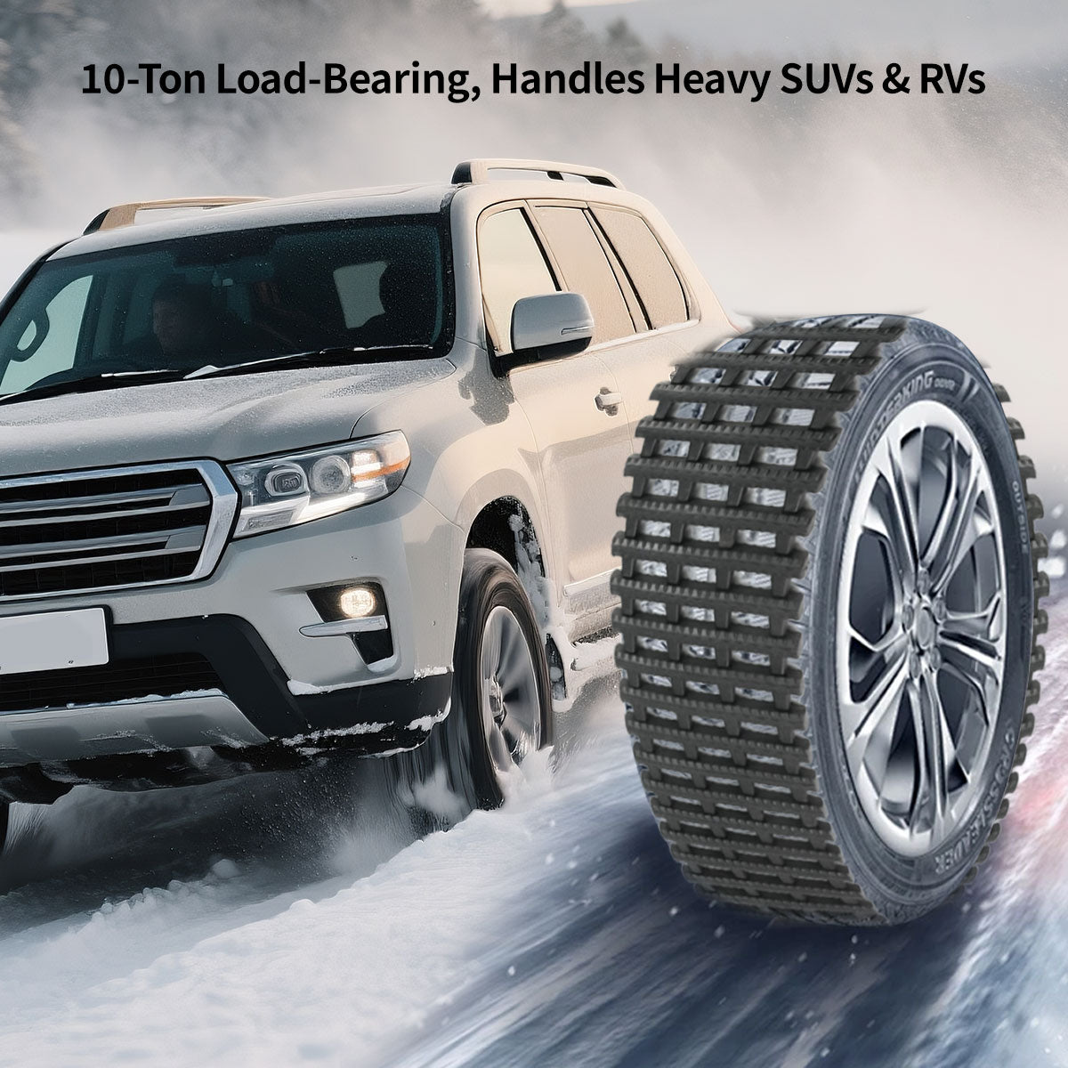 Car Traction Mat β 10-Ton Load, Tool-Free Recovery , Multi-Size for Car/Truck/SUV/RV Camping | Traverseon