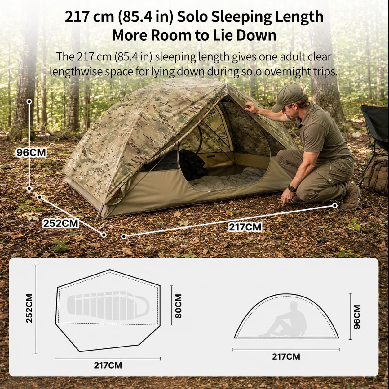1 Person Backpacking Tent – 4 lb, 3000mm+ Waterproof Double-Wall | Traverseon