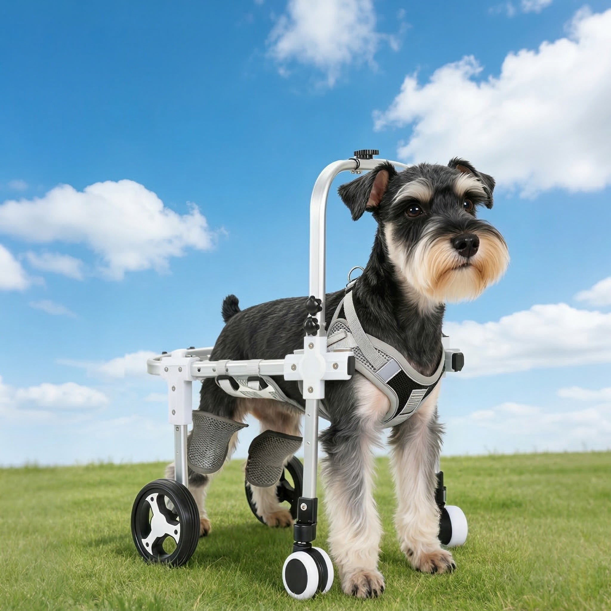 Dog Wheelchair for Back Legs – 2/4-Wheel Adjustable Mobility Cart | Traverseon
