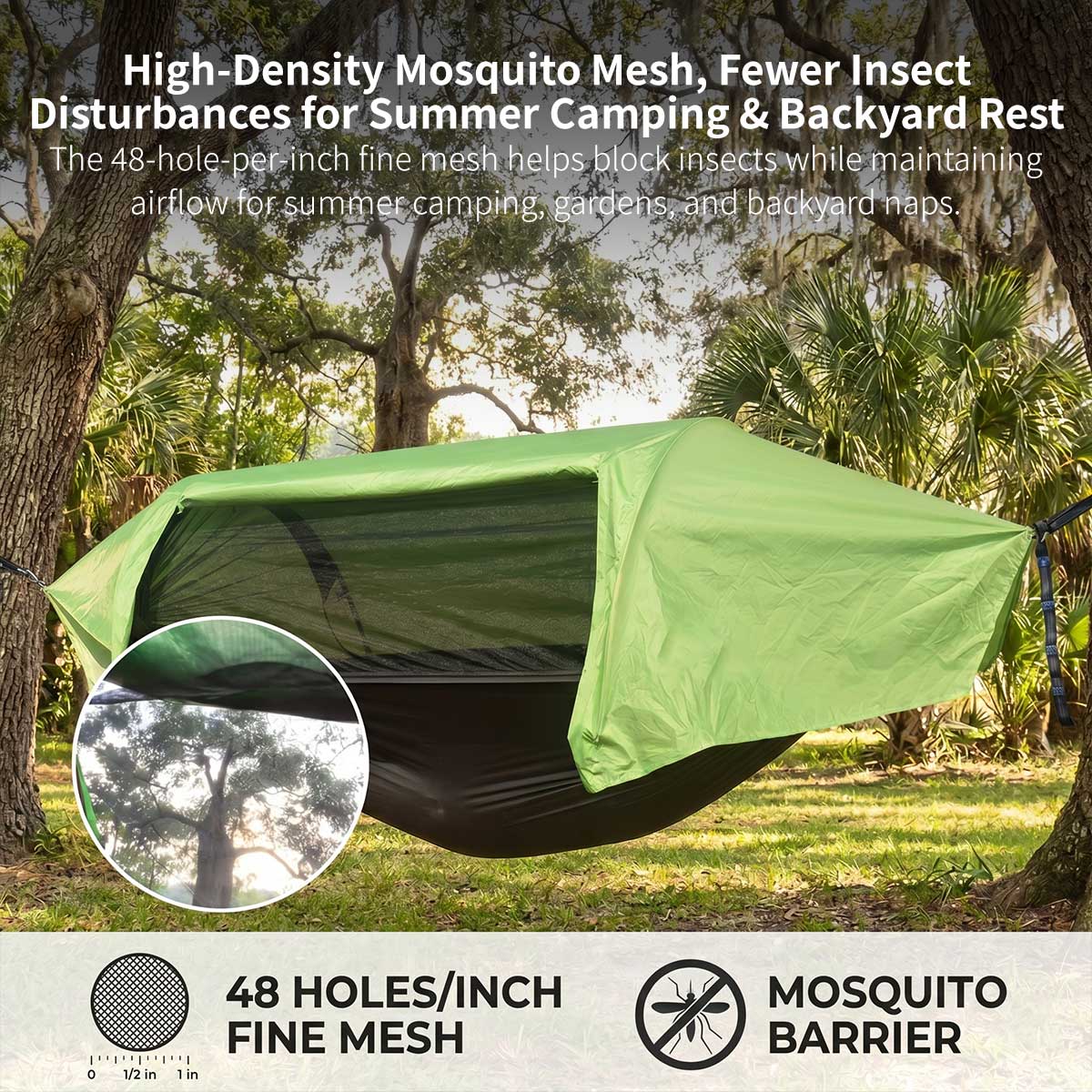 Camping Hammock Tent – Waterproof Mosquito Net Hammock | Traverseon