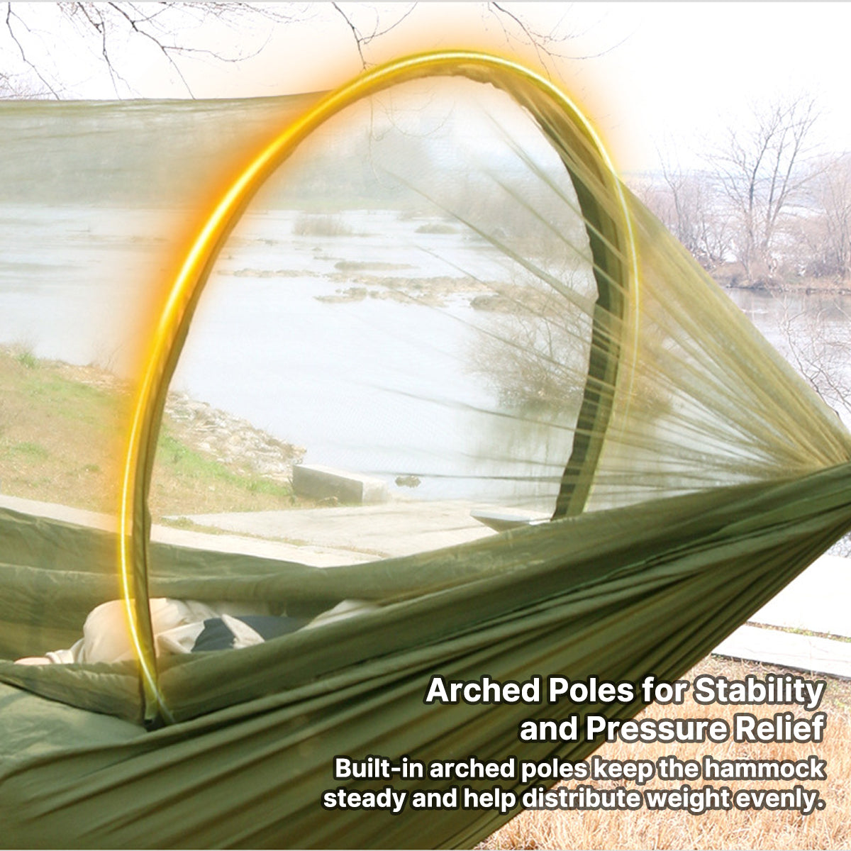 10s Setup Mosquito Hammock – Portable Camping Hammock with Net | Traverseon