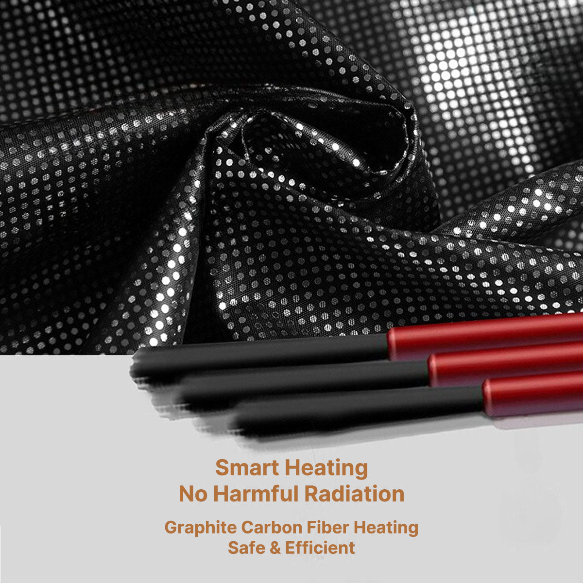 Heated jacket with 3 modes, windproof design, and 1-min quick heat.