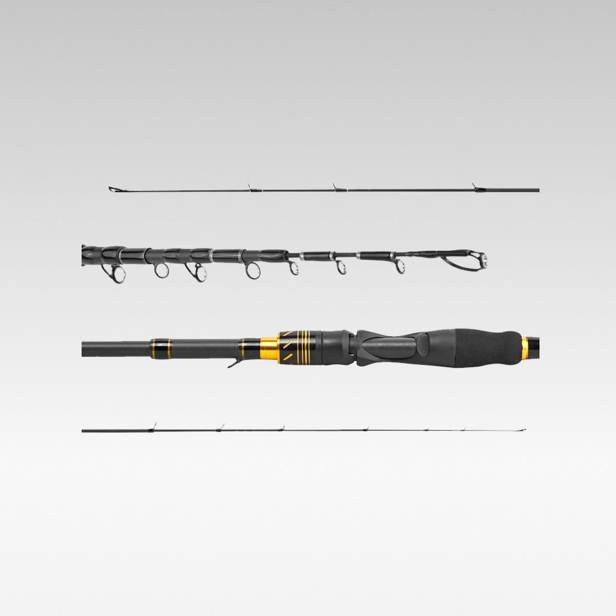 Carbon Fiber Telescopic Fishing Rod β Portable Lure Travel Pole