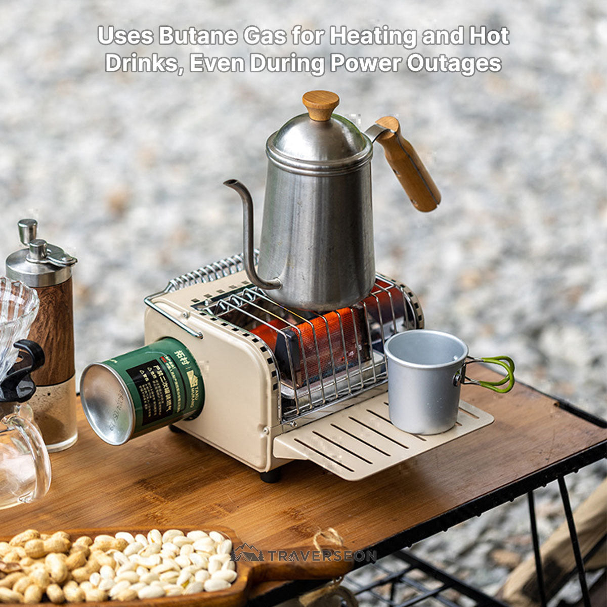 1200W Portable Butane Camping Heater & Warmer