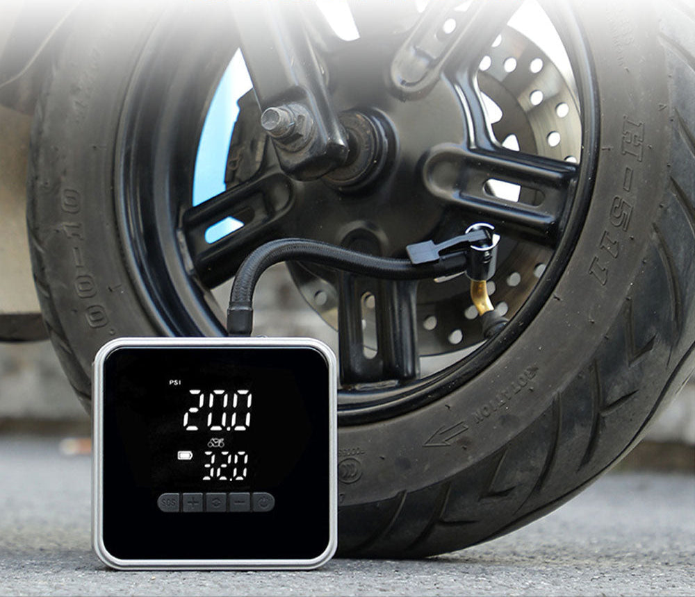 RapidFill Tire Inflator - Fast & Precise with 5 Adapters