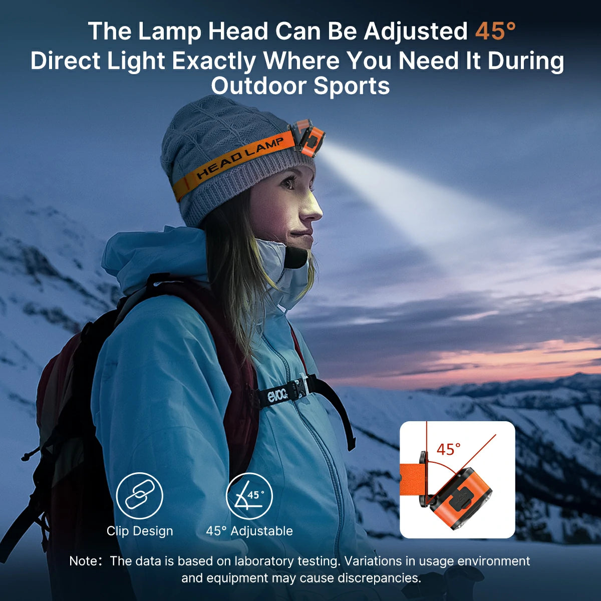 Ultra-Light Gesture Control Running headlamp