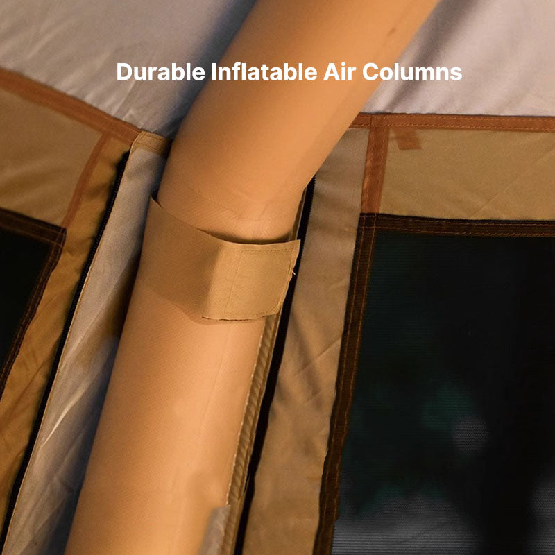 Traverseon Pole-Free Air Tent – 4–8 Person Inflatable Pop-Up Tent with Canopy