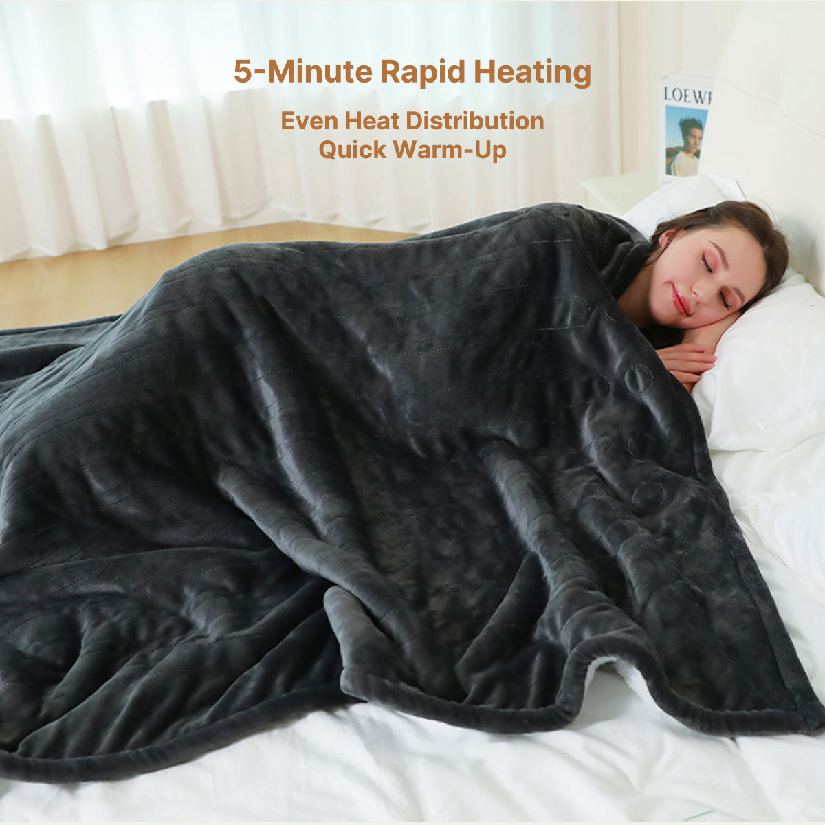 Rapid-Heat Portable Electric Blanket