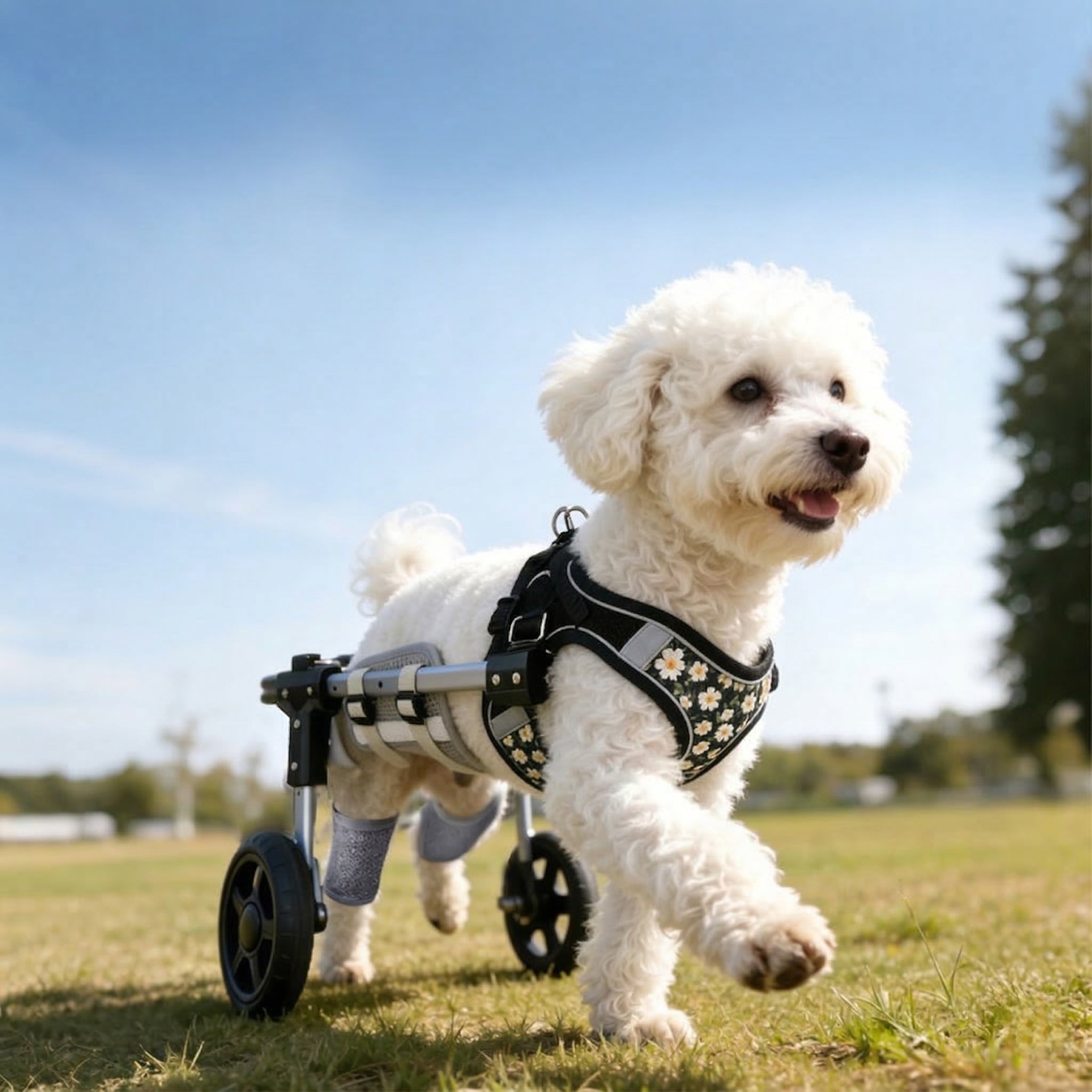 Dog Wheelchair for Back Legs – 2/4-Wheel Adjustable Mobility Cart | Traverseon