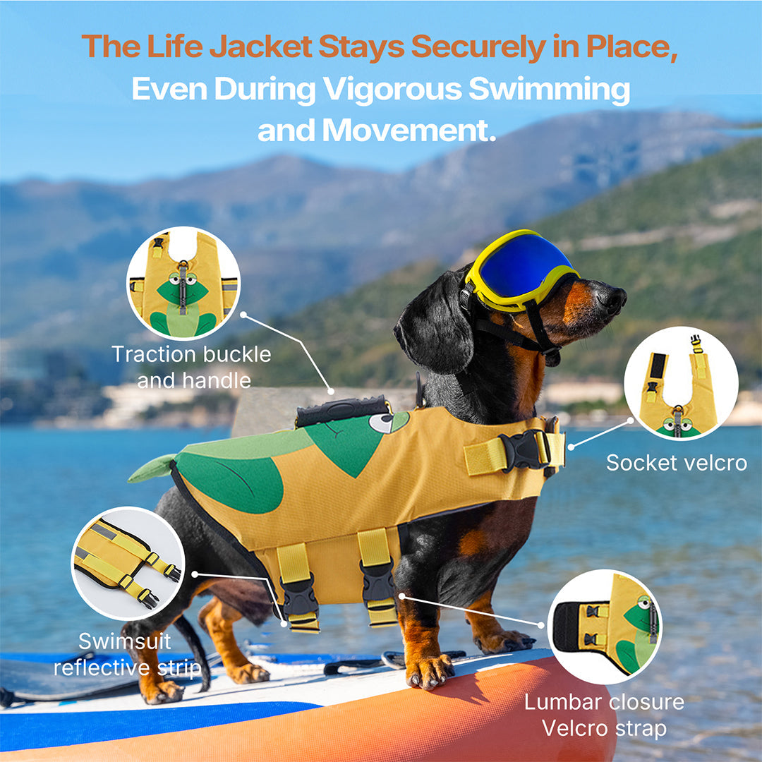 Full Chest and Belly Protection Dog Swimming Life Vest