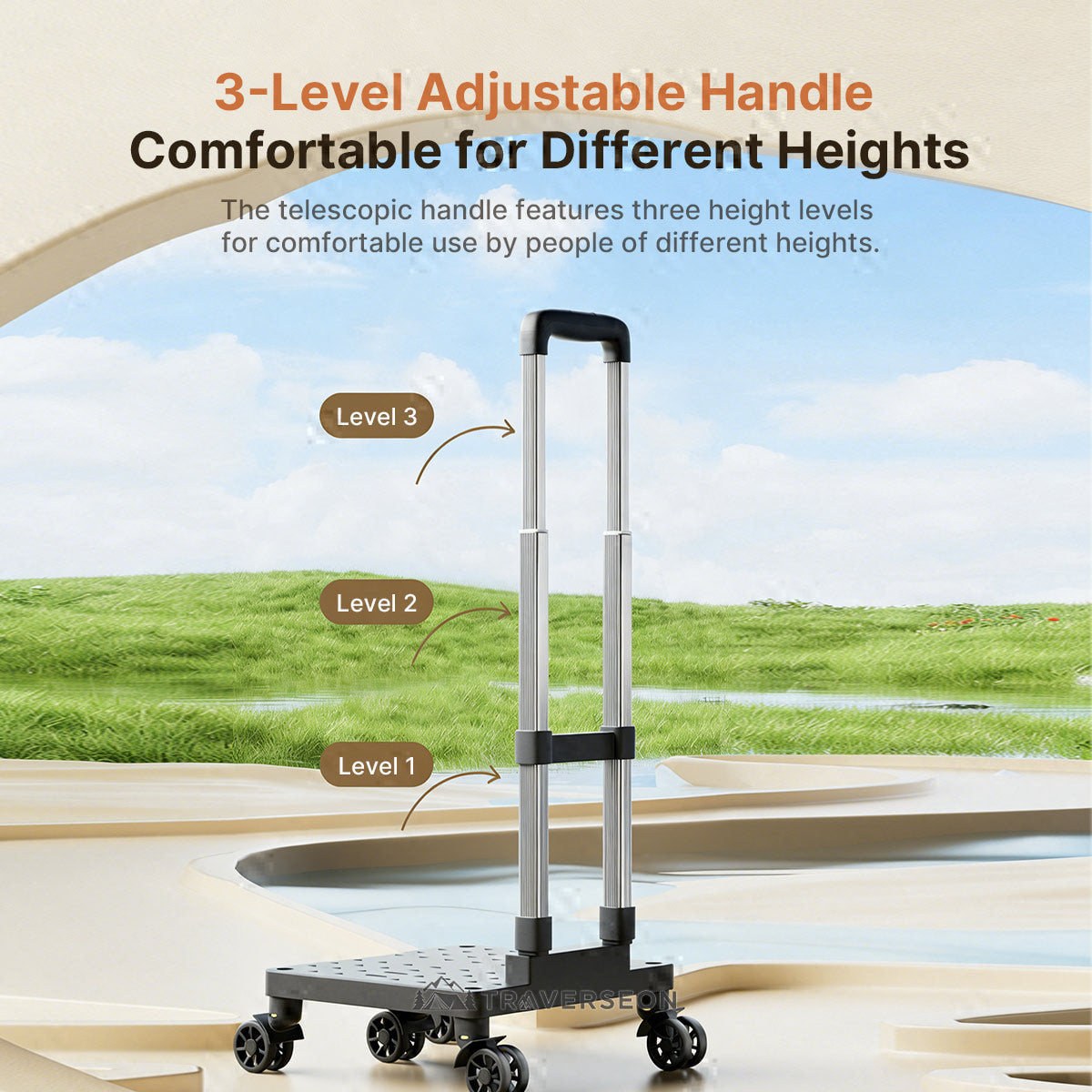 3-in-1 Rolling Pet Carrier | 11.3 kg Capacity | Traverseon