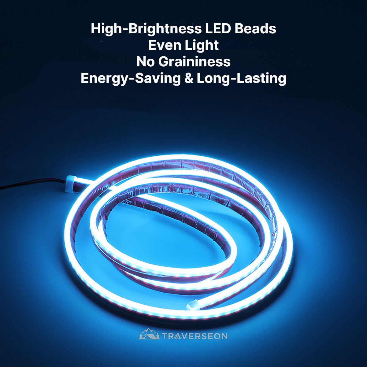 12V LED Hood Light Strip β Up to 2.4 m Dynamic Scan Car Accent | Traverseon