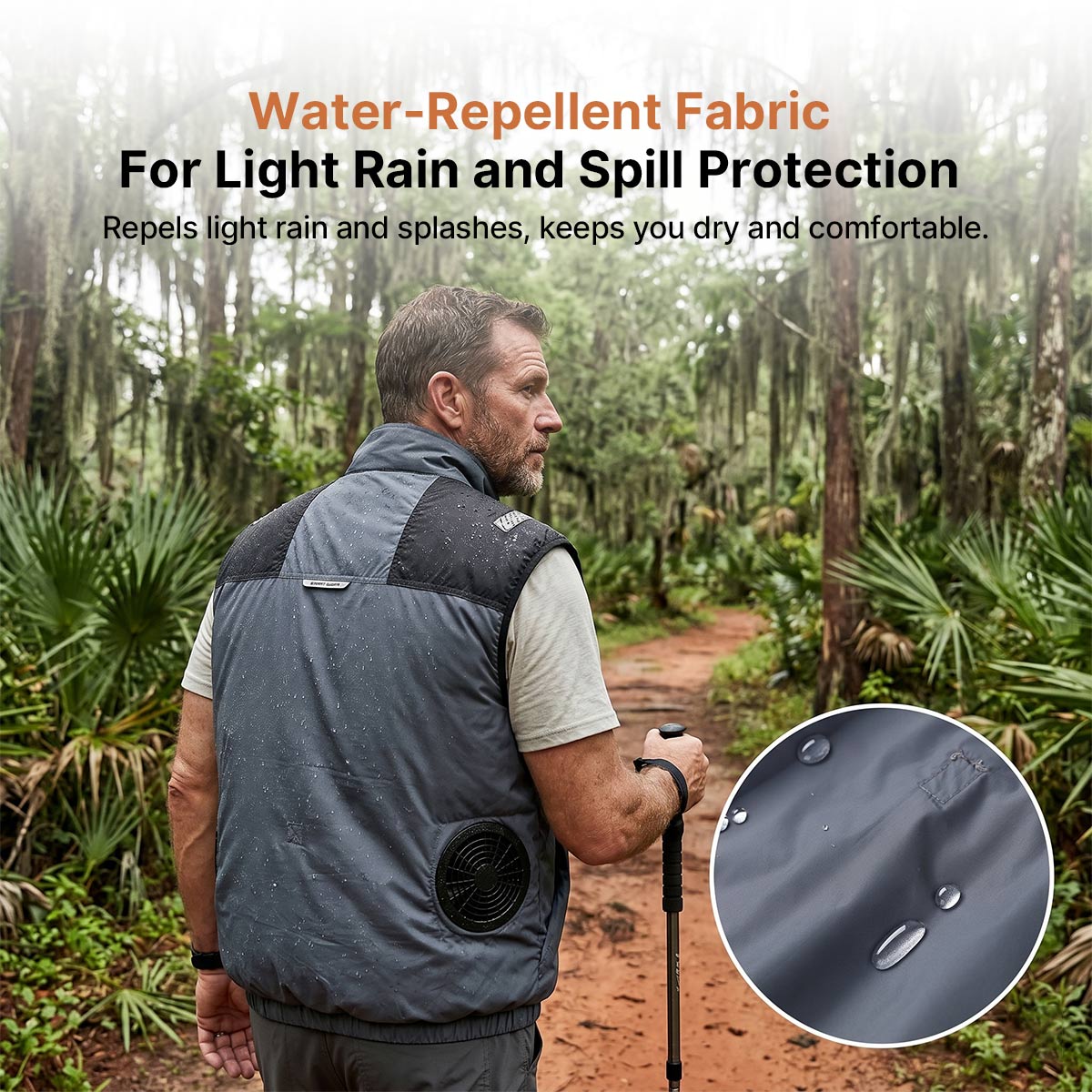 Cooling Vest Jacket for Men Women – Dual Fan UV Water Resistant Work Vest | Traverseon