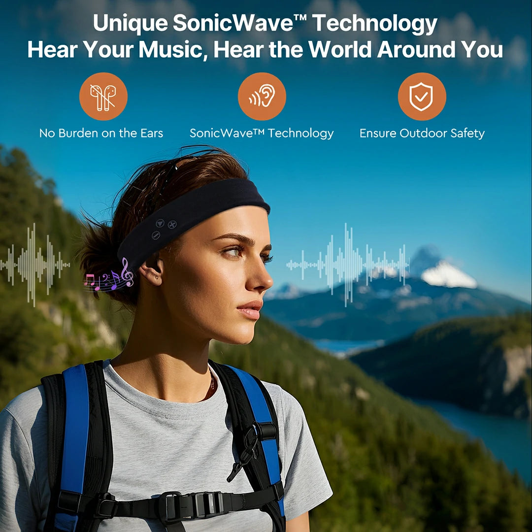 Breathable Sports Headband Headset