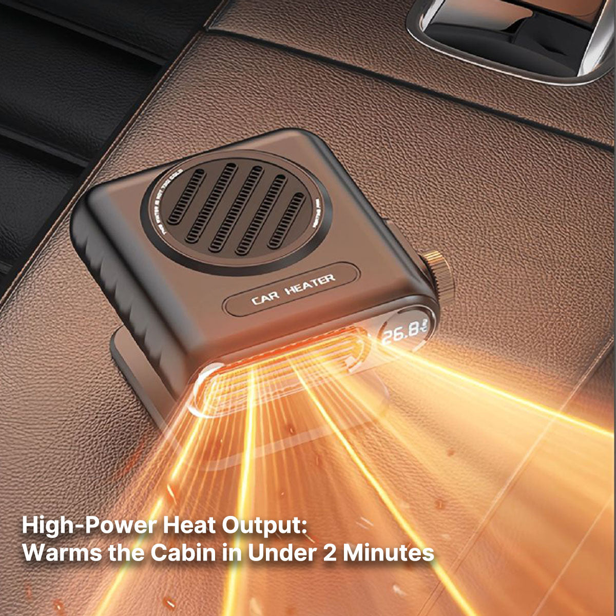 Portable 12V Fast-Heating Car Heater for Winter Driving & Defrosting
