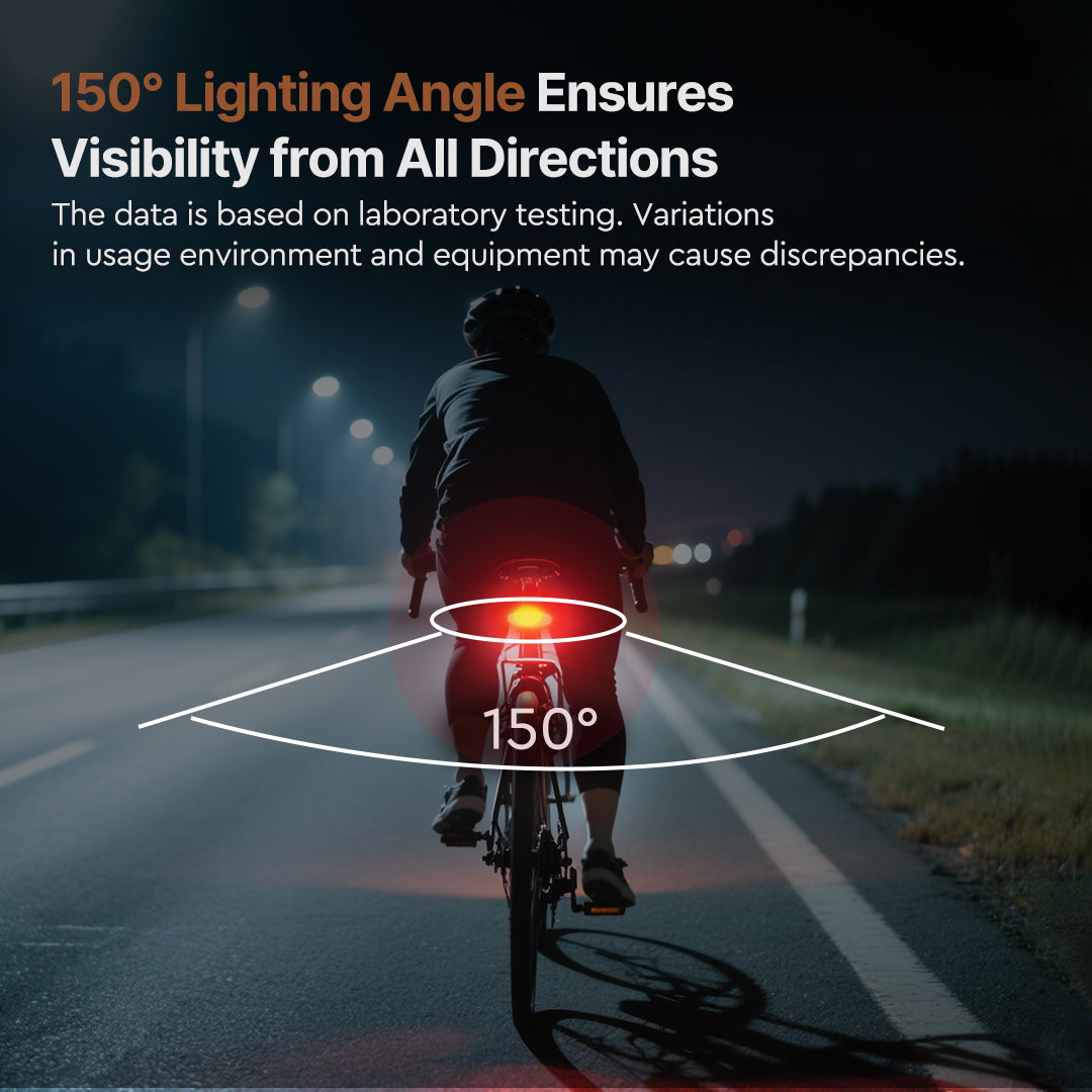 Ultra-long Battery Life and Smart Motion Sensor β 15-Hour Safe Riding Taillight