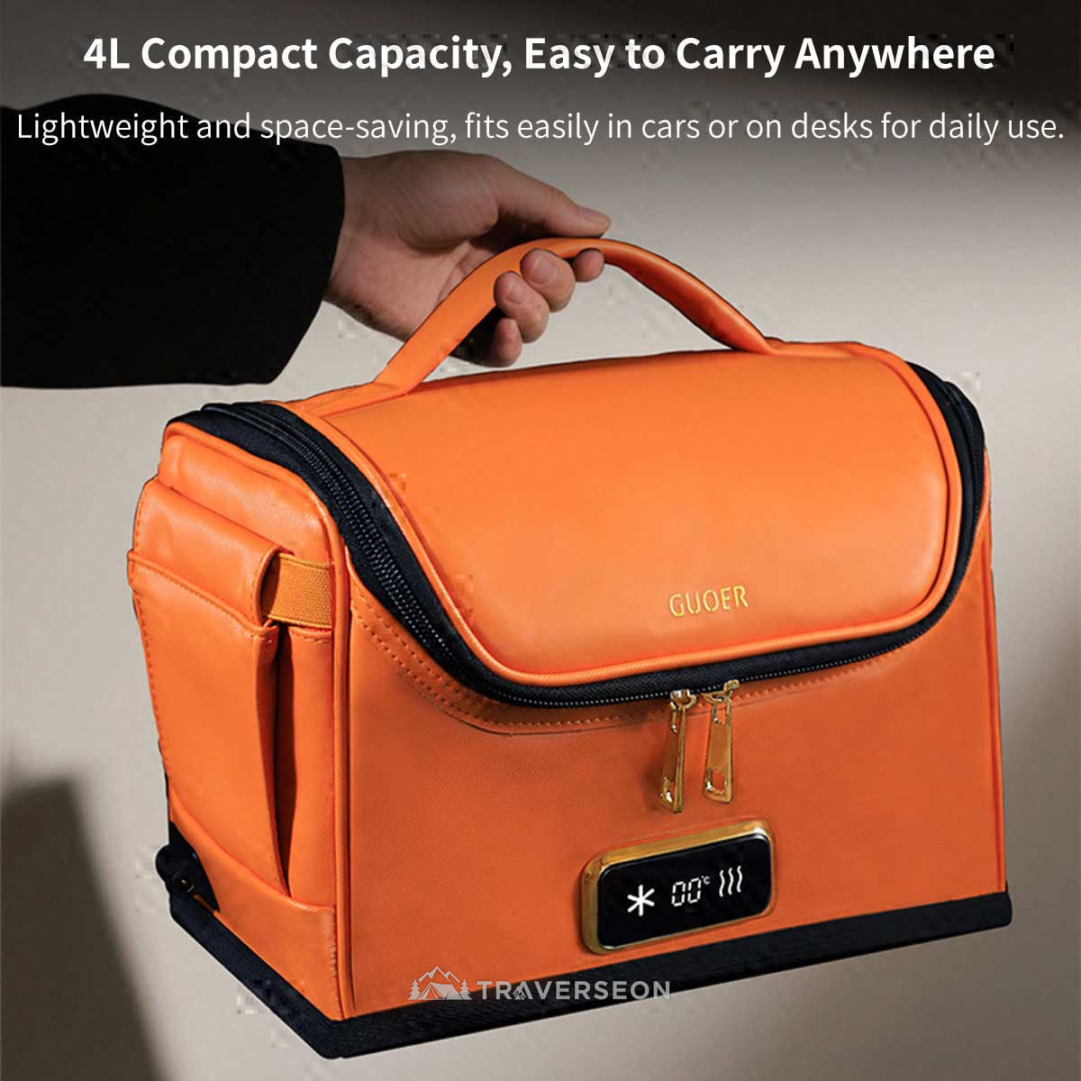 4L Mini Fridge for Car – 12V Portable Cooler & Warmer for Travel | Traverseon