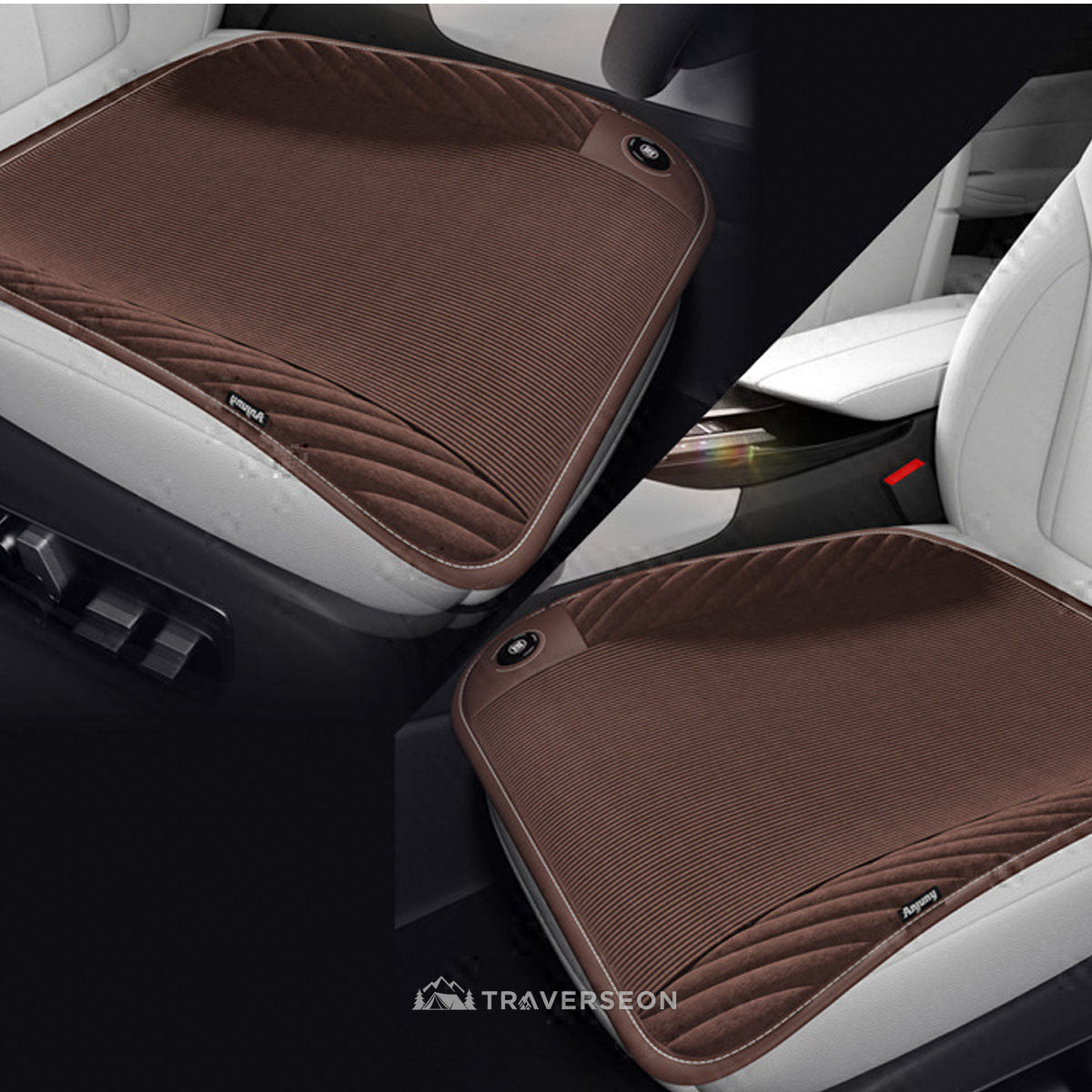 12V Electric Heated Car Seat Cushion – 3s Quick Heat, 45–65°C | Traverseon