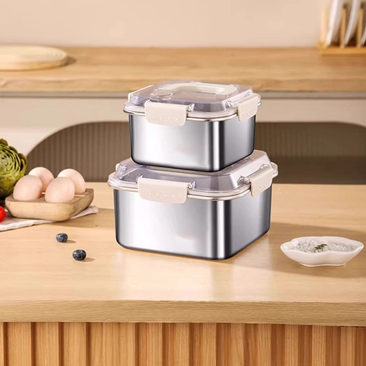 FreshSeal Stainless Steel Food Storage Box