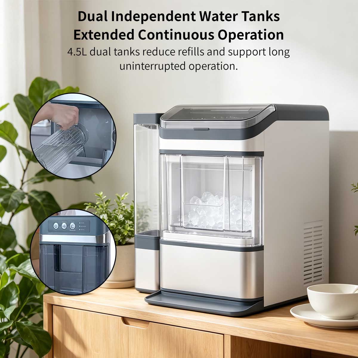 Commercial Portable Ice Maker β 17KG/38LB Fast Self-Clean Countertop Ice Machine | Traverseon