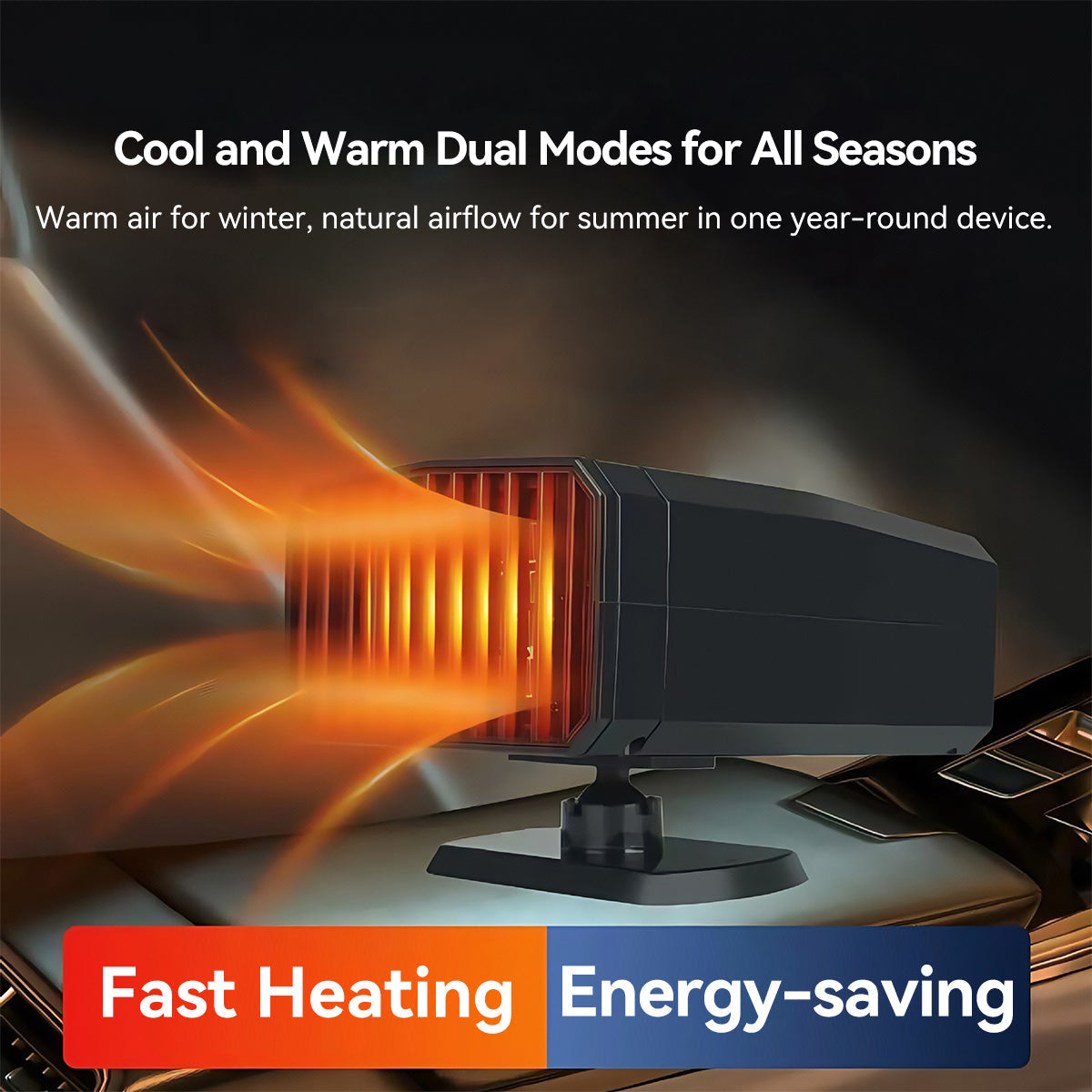 Electric Trike & Quadricycle Heater–5S Rapid Heat, 300W/600W Modes, Easy Install | Traverseon
